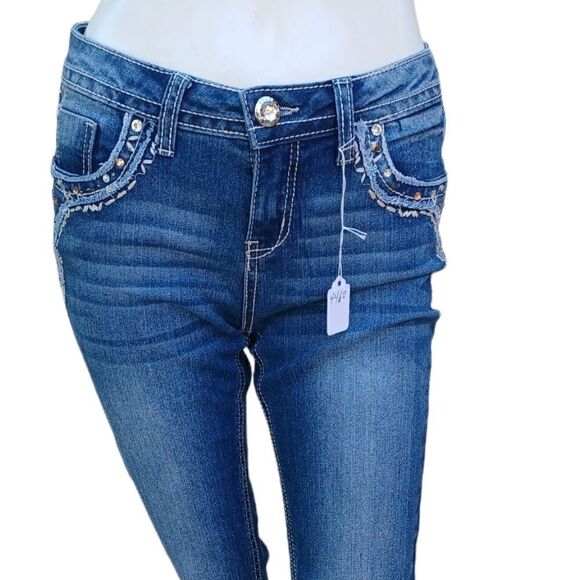 Justice Denim - 446215...Justice Premium Skinny Jeans Size Jr. 16R